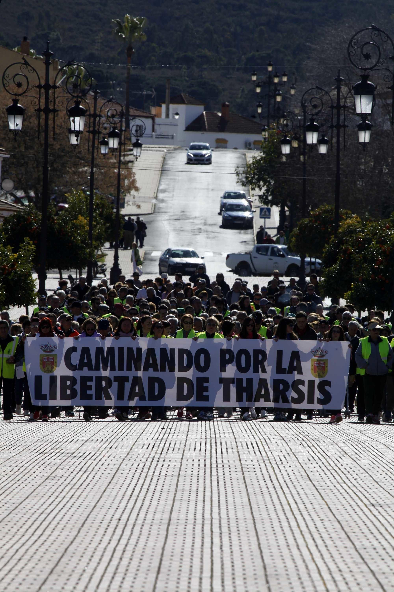 Marcha por la segregación de Tharsis hasta la sede del TSJA en Sevilla