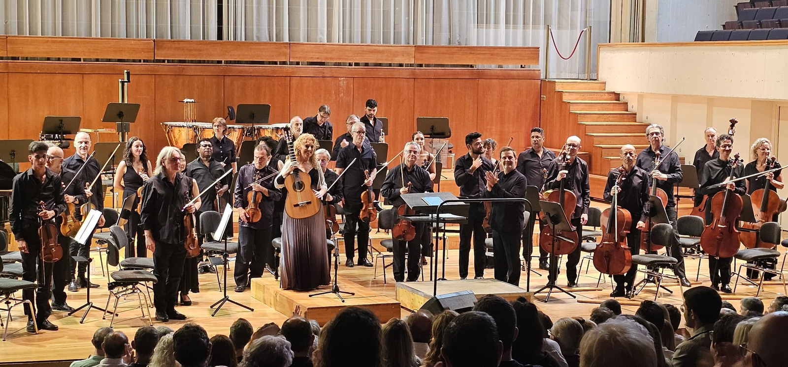 María Esther Guzmán y OCG durante el homenaje