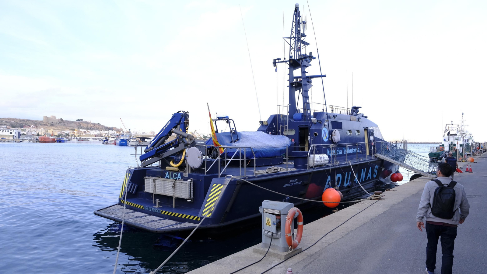 Imágenes de la vigilancia de la Agencia Tributaria en el mar