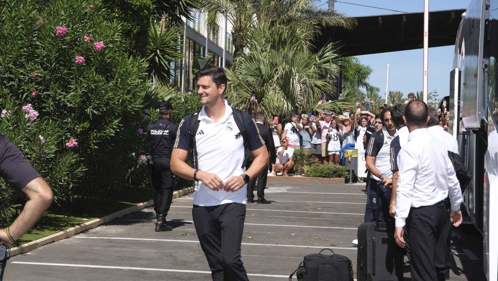 La llegada del Real Madrid a Almería en imágenes