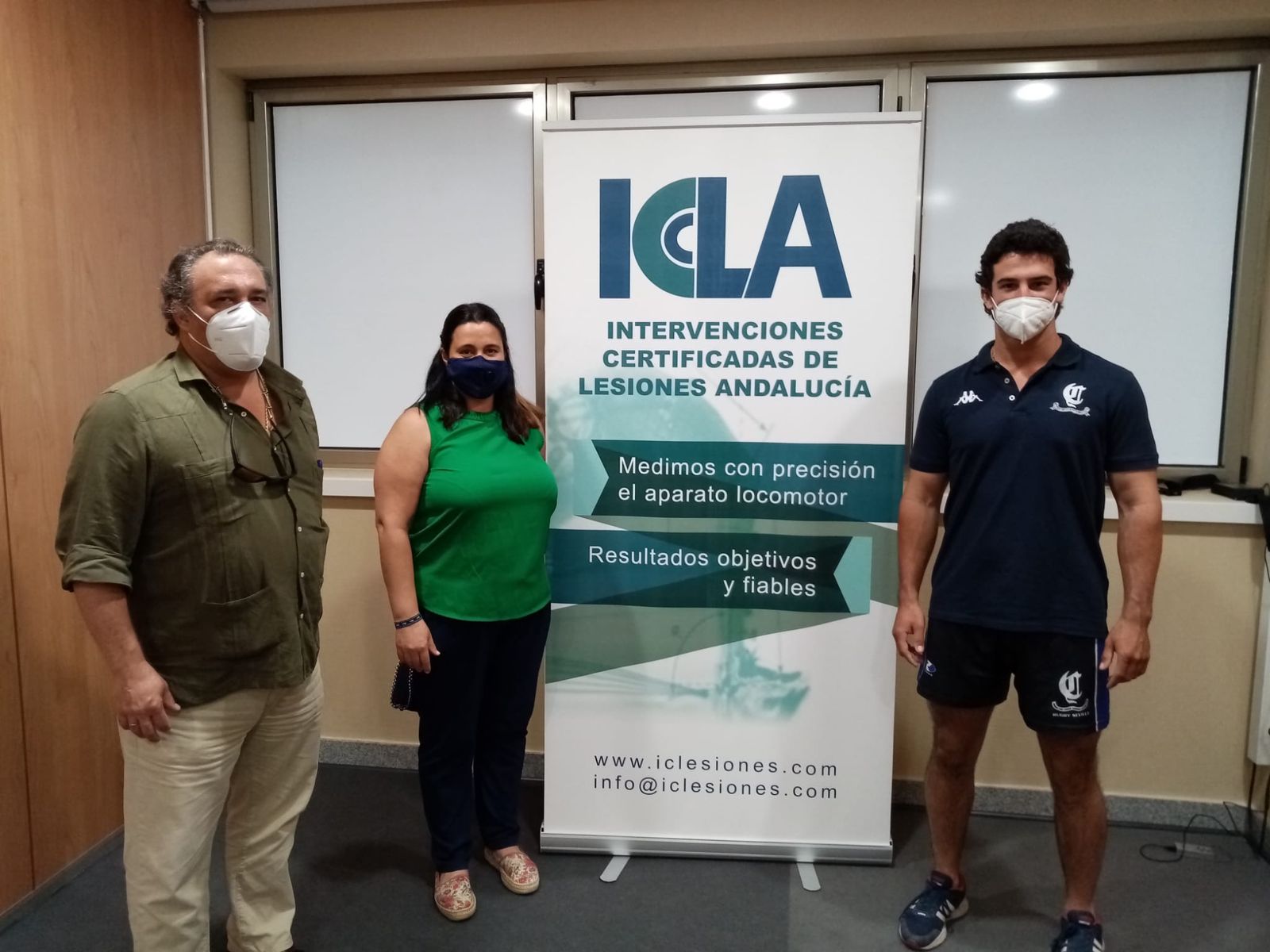 Juan Carrasco, tras pasar el reconocimiento médico.