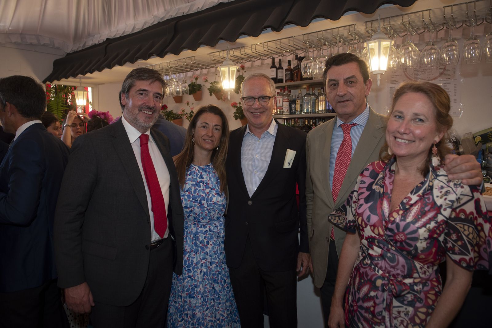 La recepción en la caseta del Santander, en imágenes