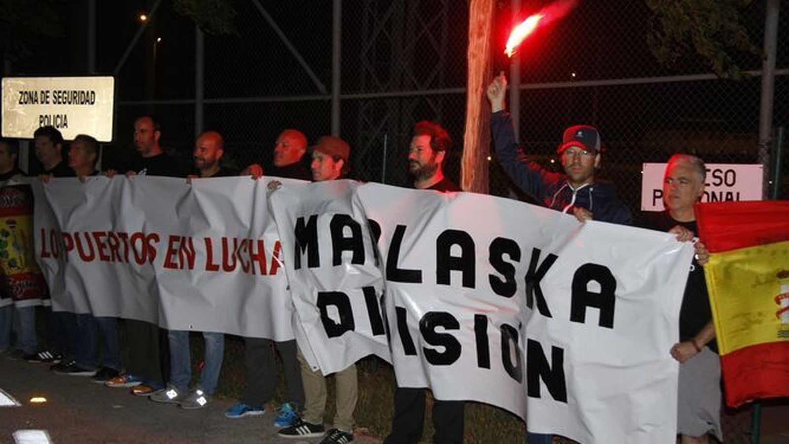 Una protesta de funcionarios en las prisiones portuenses, en una imagen retrospectiva.