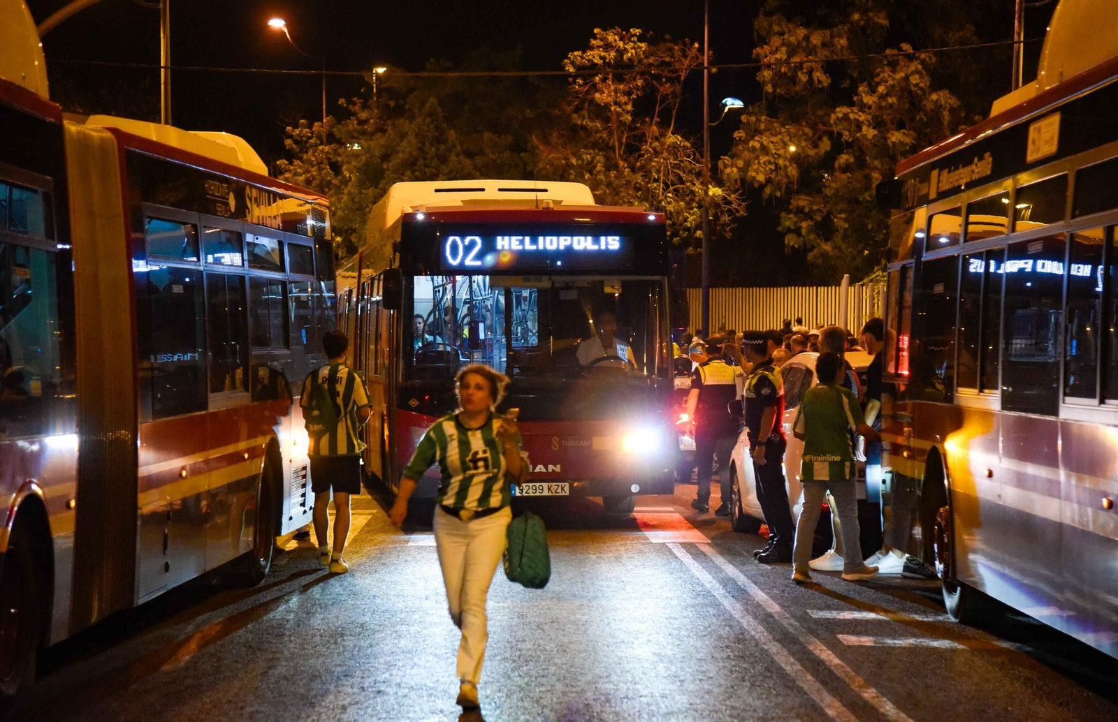 La afición del Betis en su primer partido en la Cartuja