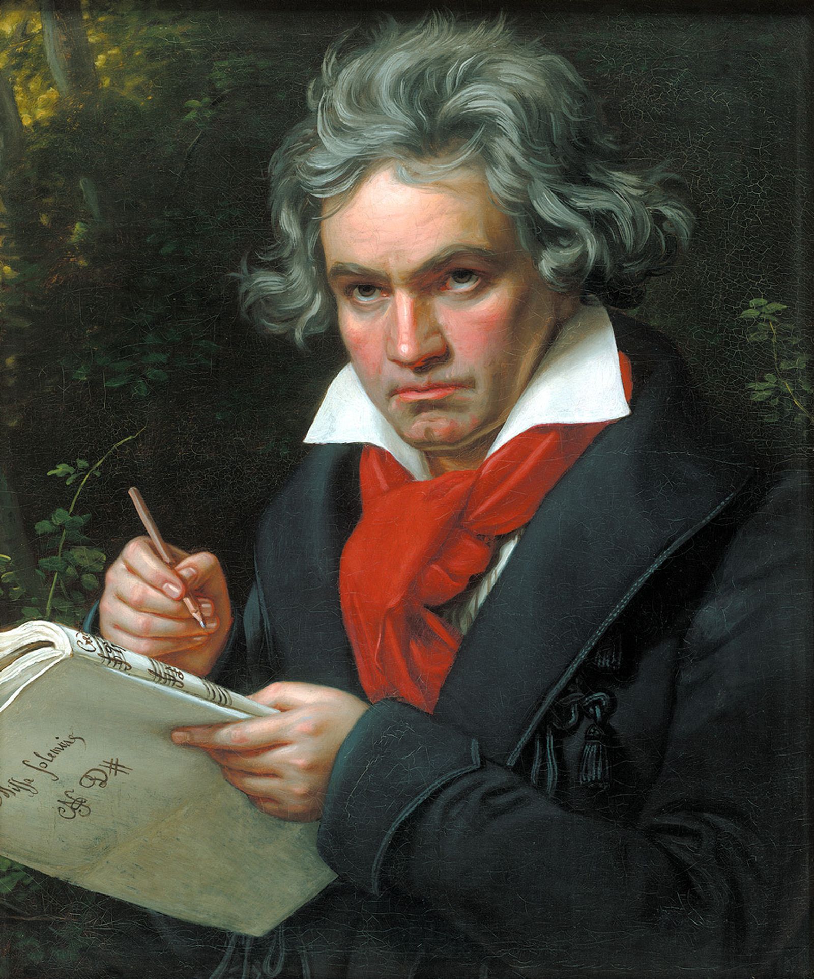 Beethoven (1770 - 1827), retratado por Joseph Karl Stieler.