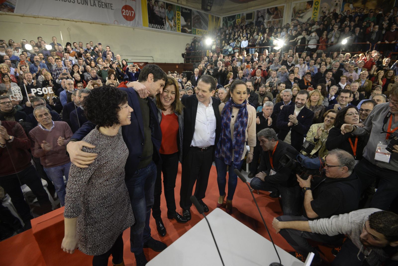 El acto de Susana Díaz con los alcaldes socialistas en Madrid