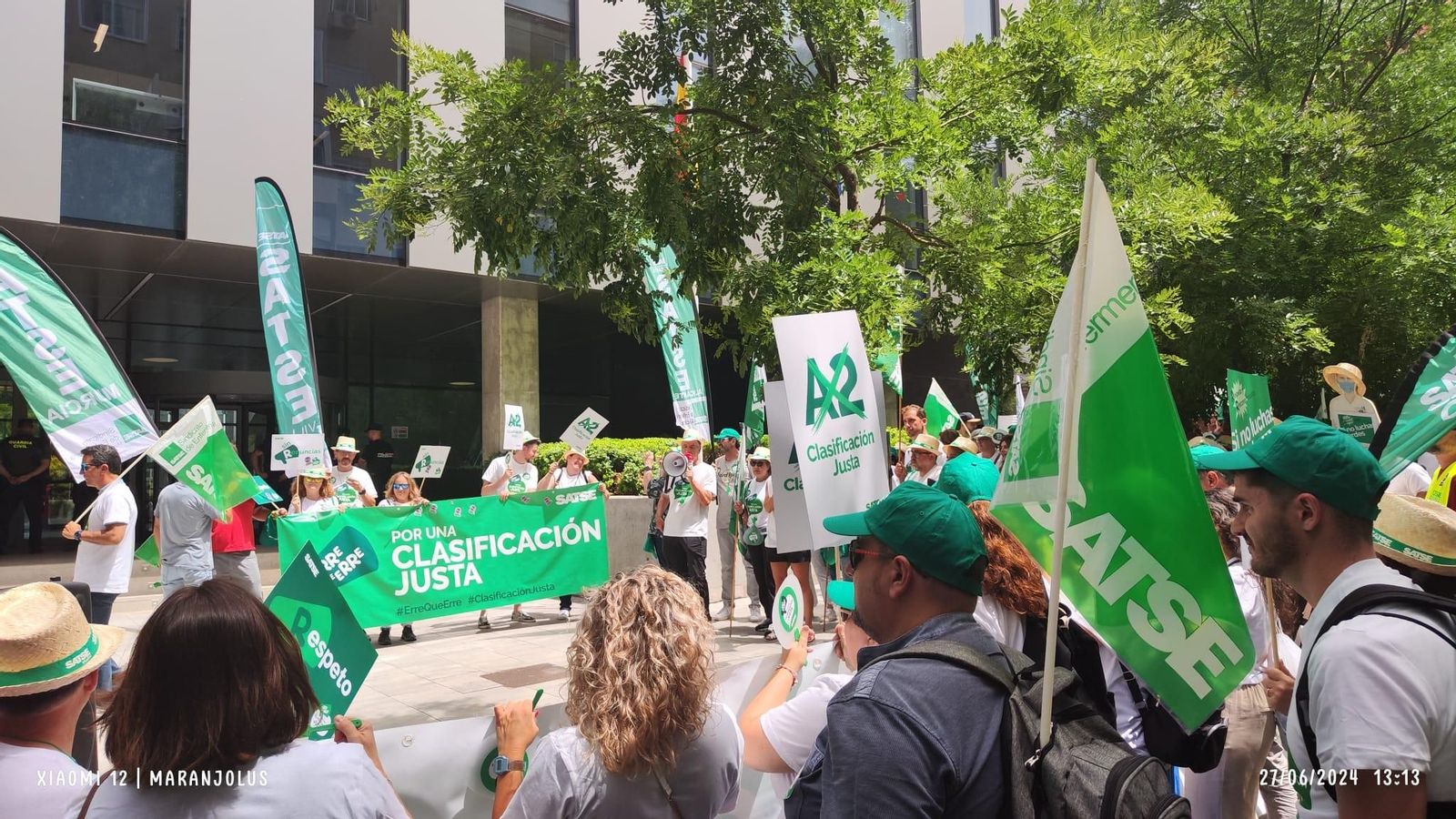 Protesta de enfermeros y fisioterapeutas este jueves en Madrid por su reclasificación profesional. Protesta de enfermeros y fisioterapeutas este jueves en Madrid por su reclasificación profesional.