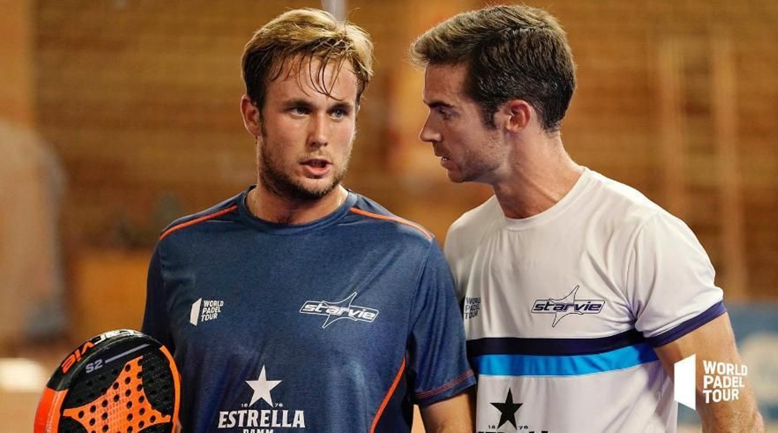 Ernesto Moreno y Gonzalo Rubio durante el partido