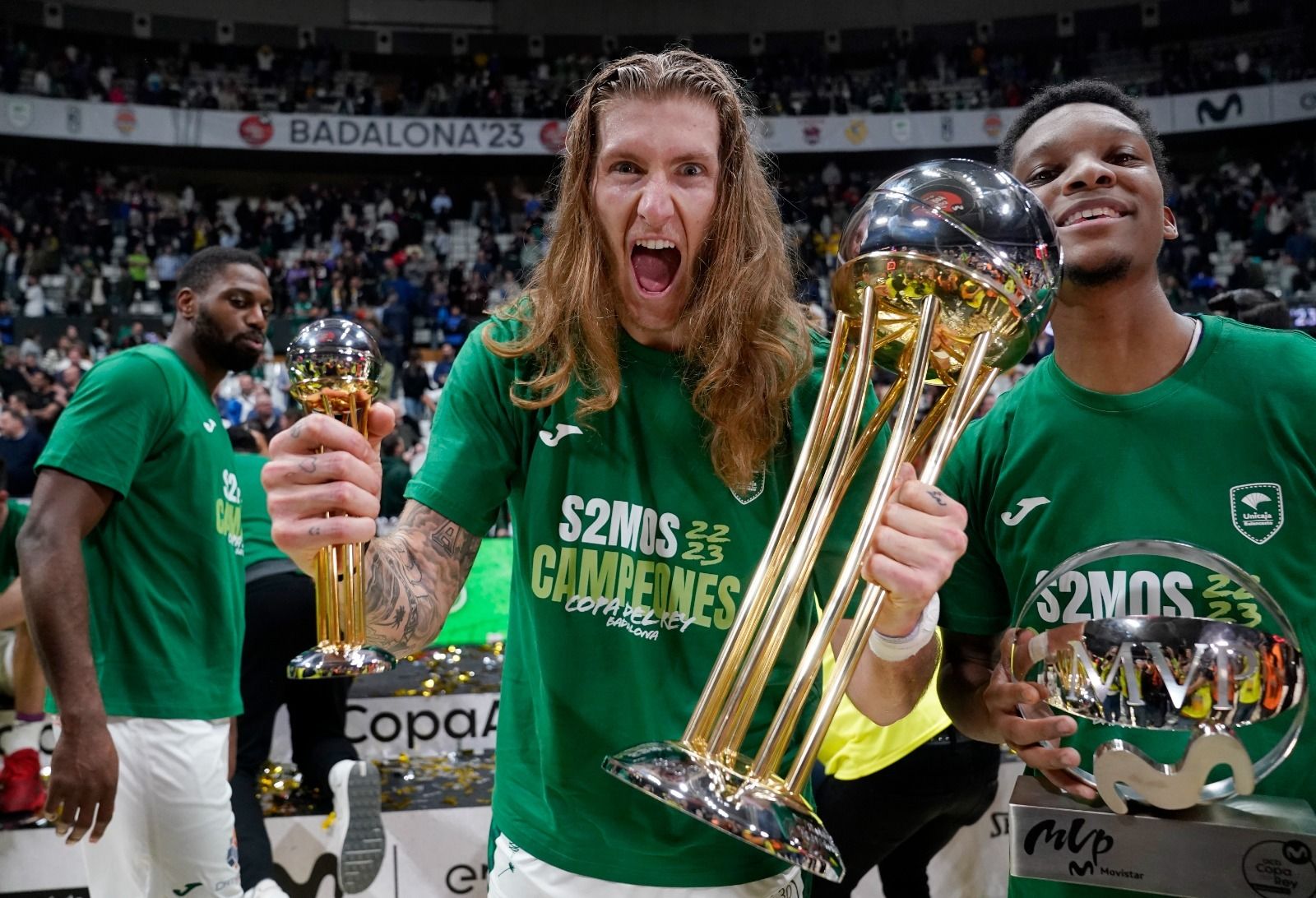 La celebración del Unicaja como campeón de la Copa del Rey, en imágenes