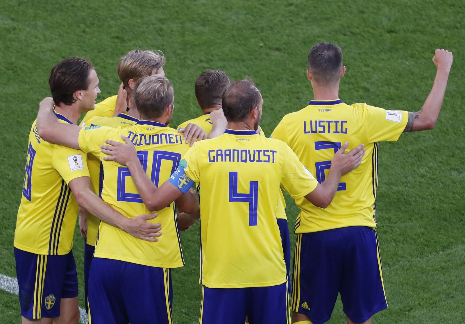 Las imágenes del México-Suecia