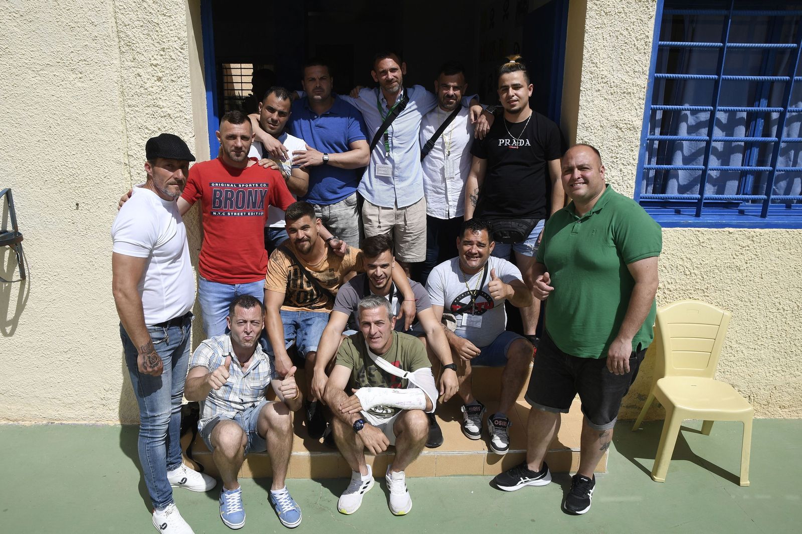 Algunos de los internos que han elegido voluntariamente mejorar su vida en la UTE de El Acebuche.