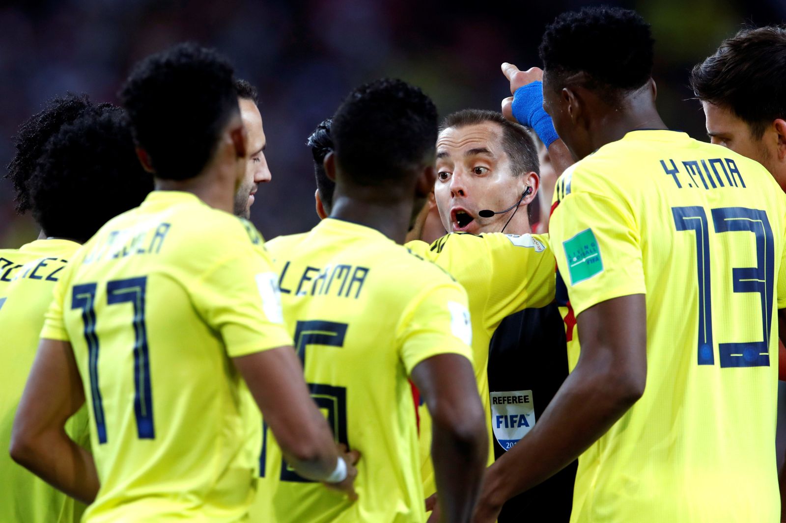 Las imágenes del Colombia-Inglaterra