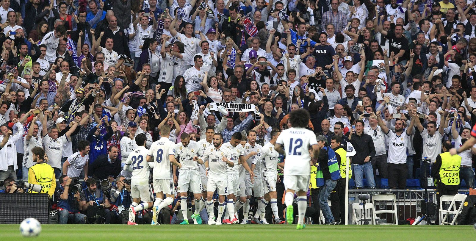 La ida de semifinales del Madrid-Atlético de 'Champions'