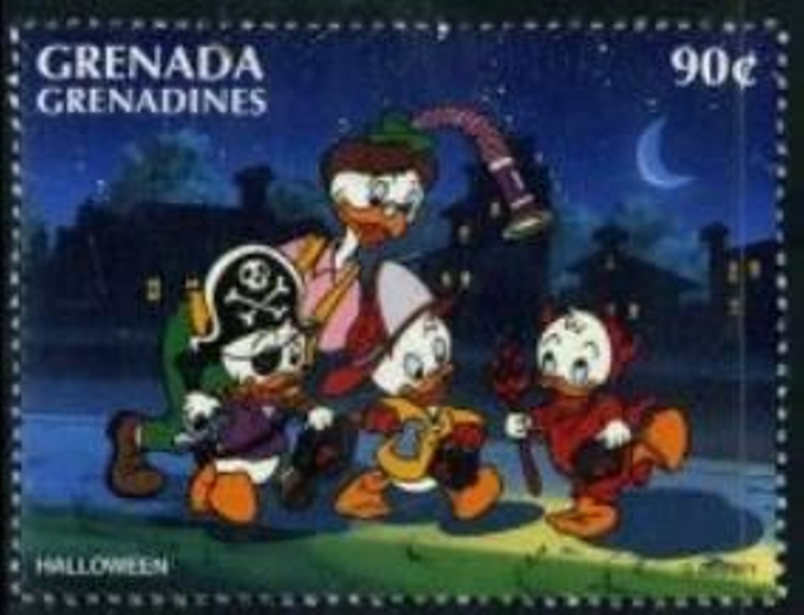 Otro sello inspirado en Halloween.