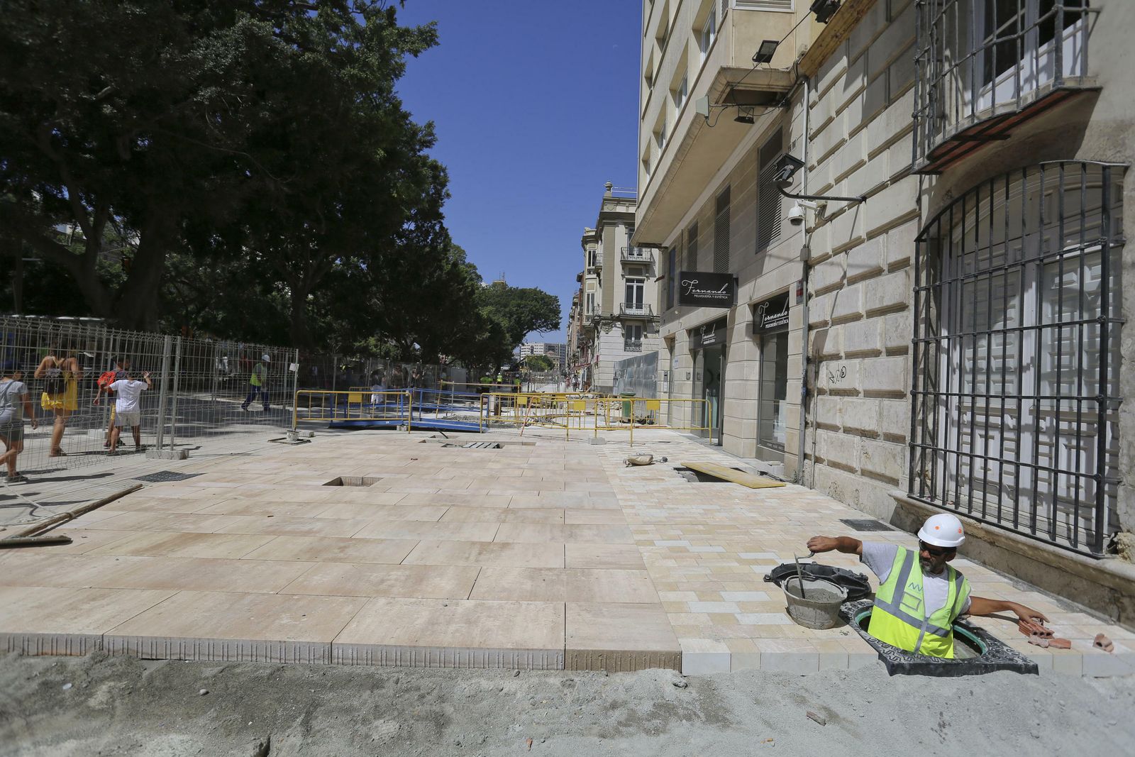 Las fotos de la peatonalización de la Alameda Principal de Málaga