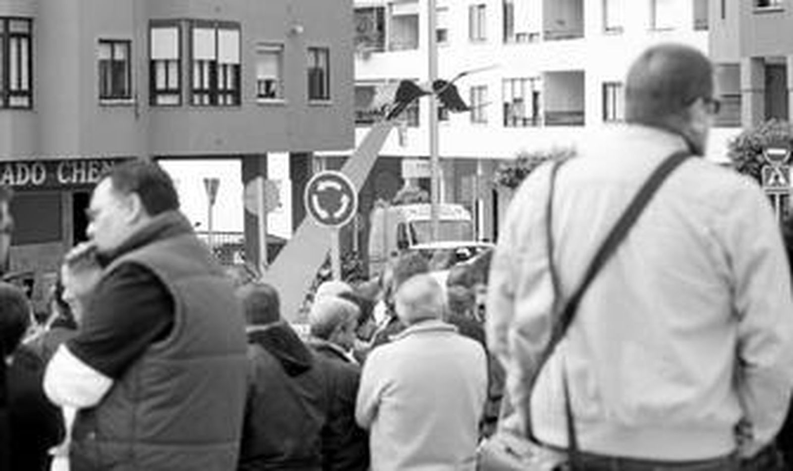 Imagen de archivo de una de las últimas concentraciones con el apoyo de los sindicatos.