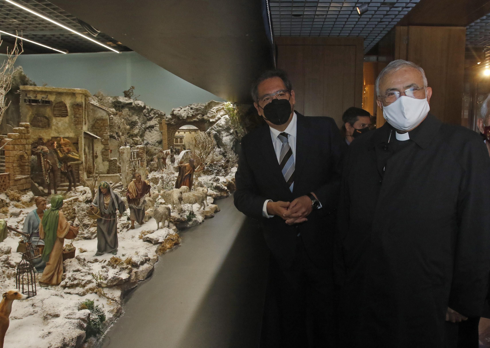 El belén de estilo nórdico de la Fundación Cajasol, en fotografías