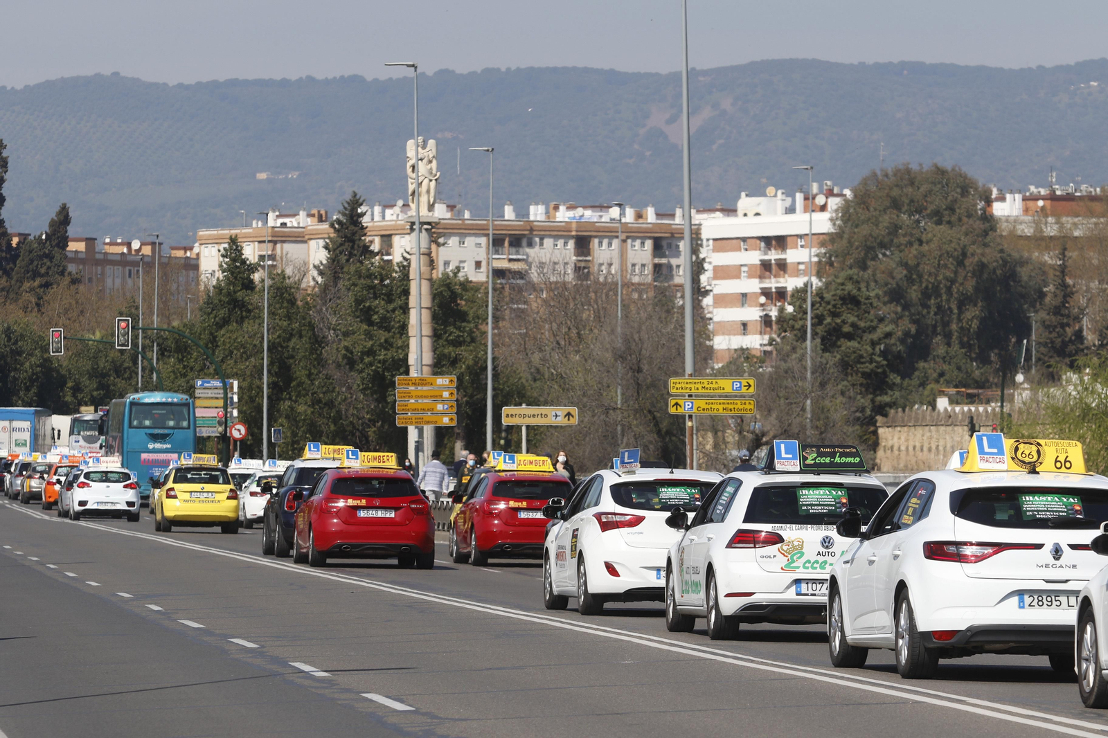 Así ha sido la protesta de las autoescuelas de Córdoba por la implantación del sistema CAPA Así ha sido la protesta de las autoescuelas de Córdoba por la implantación del sistema CAPA