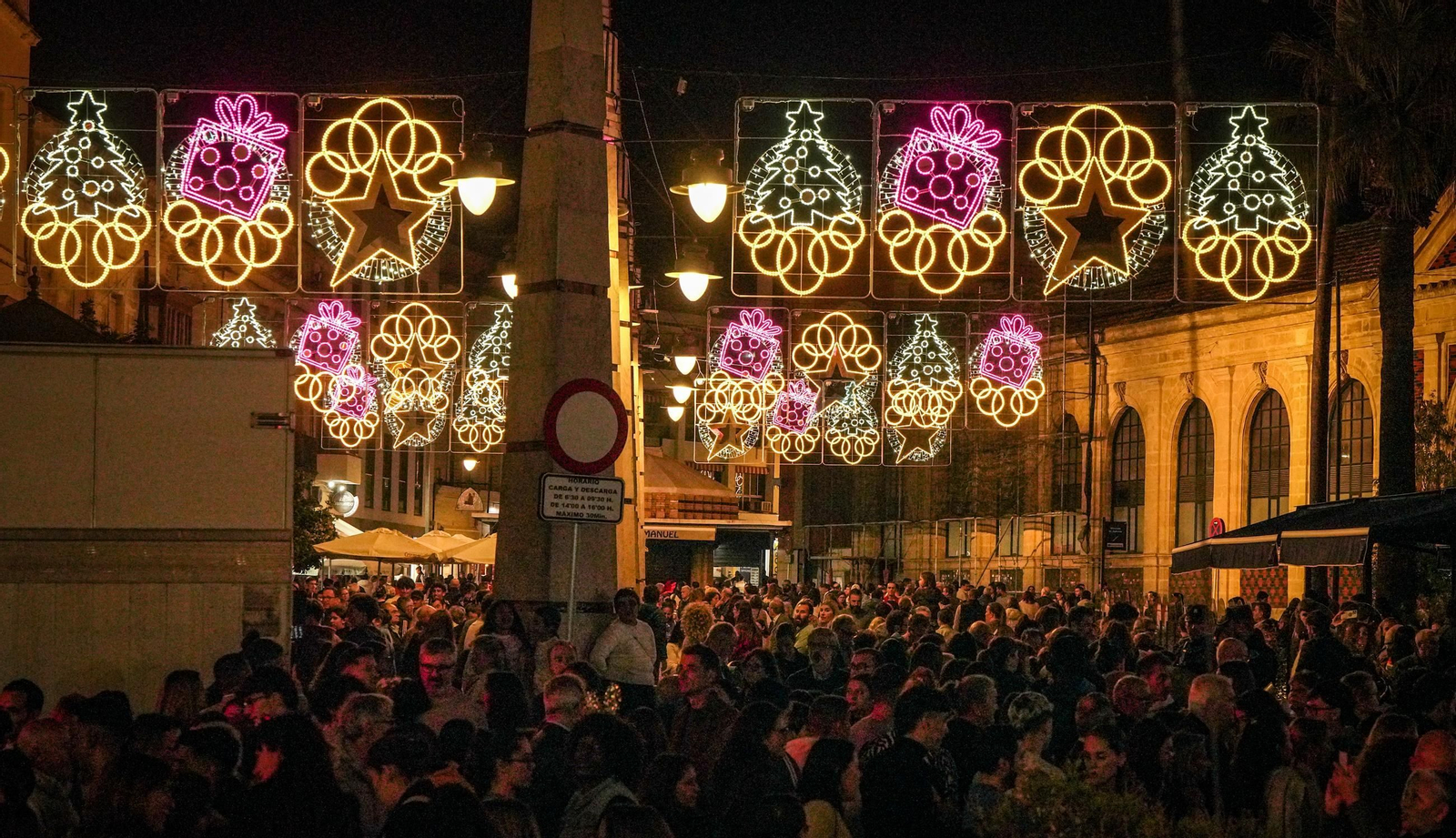 Imágenes del encendido Navideño en Jerez