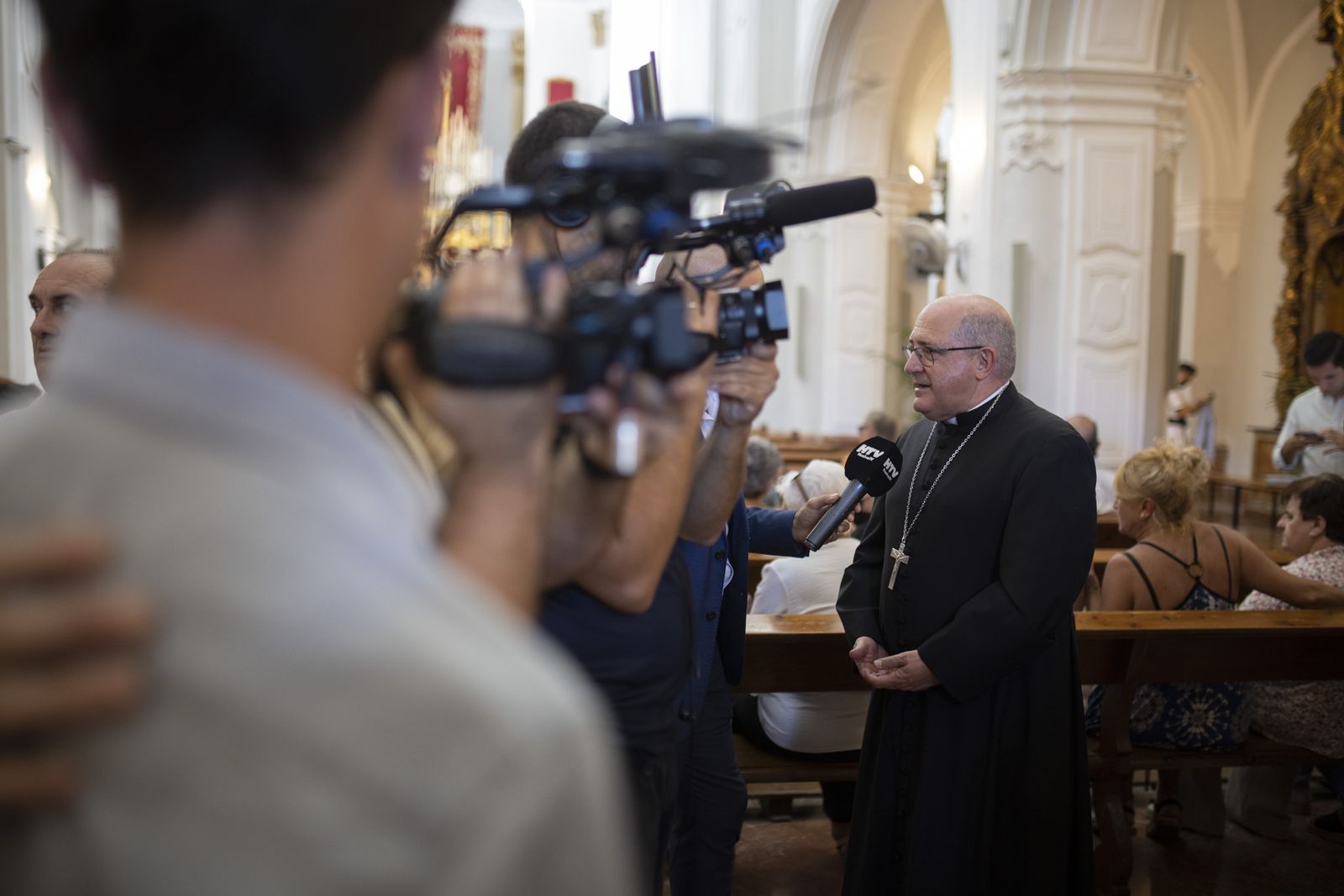 Imágenes de la salida de la Virgen de la Cinta desde la Catedral hacia el Santuario