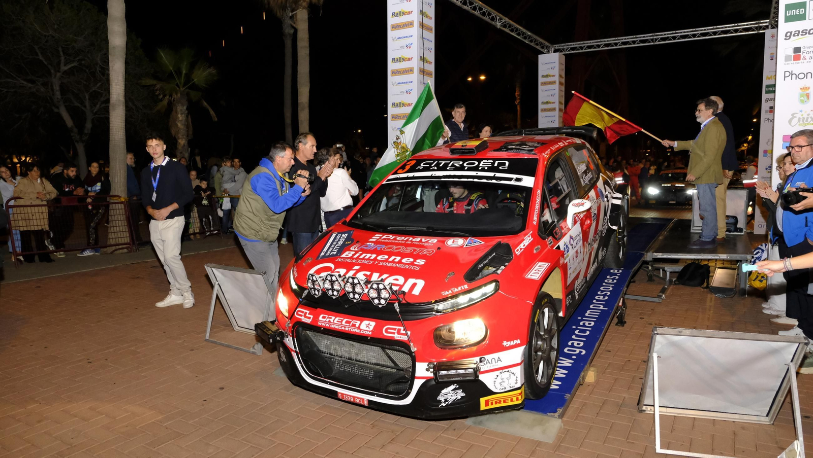 La salida de la 50 edición del Rallye Costa de Almería, en imágenes