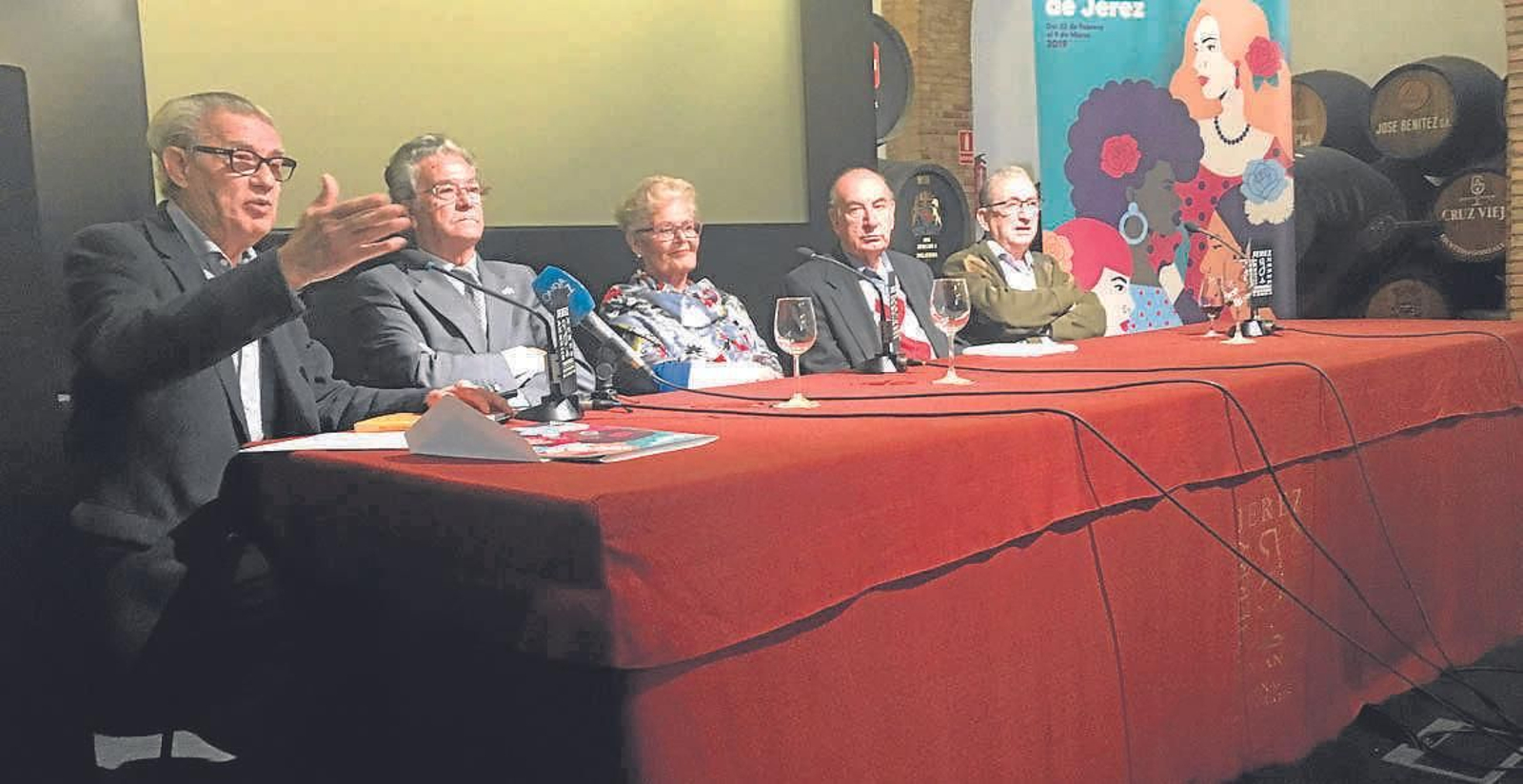 Un momento del coloquio realizado en torno a la figura de Pepe Ríos.