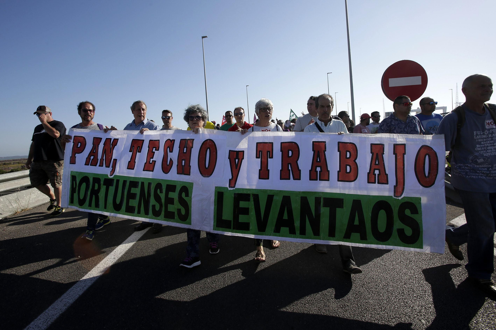 Manifestación de los trabajadores del metal en Cádiz