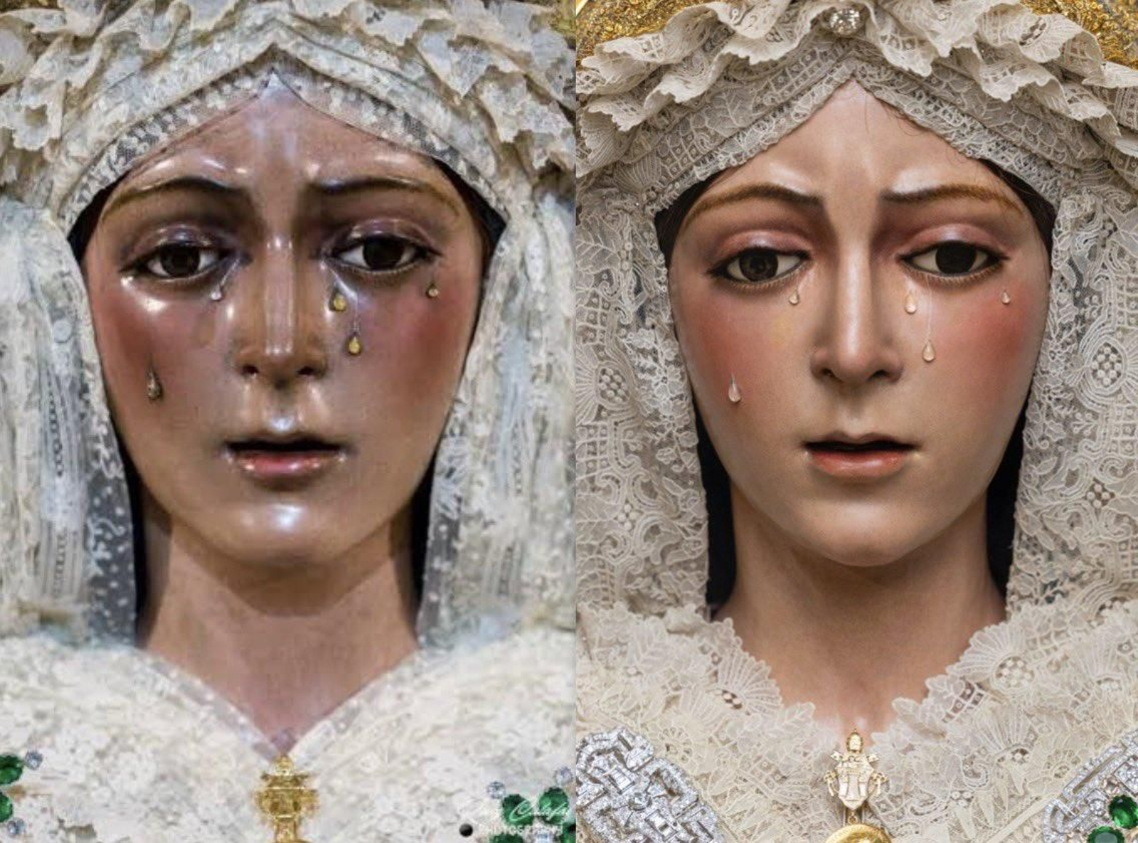 Una Macarena oscurecida que ha recuperado su extraordinaria policromía