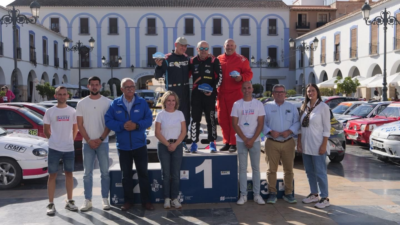 Podio de la VIII Subida Ciudad de Berja celebrada este pasado fin de semana en la localidad almeriense.