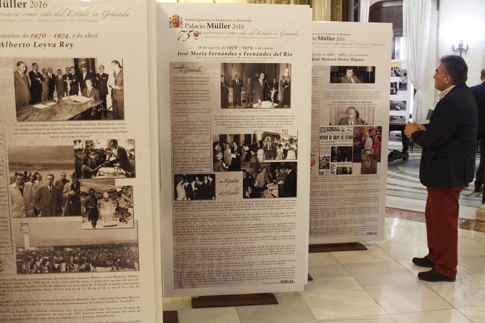 La Subdelegación de Gobierno en Granada acoge una exposición sobre el edificio cuando fue sede del Gobierno.