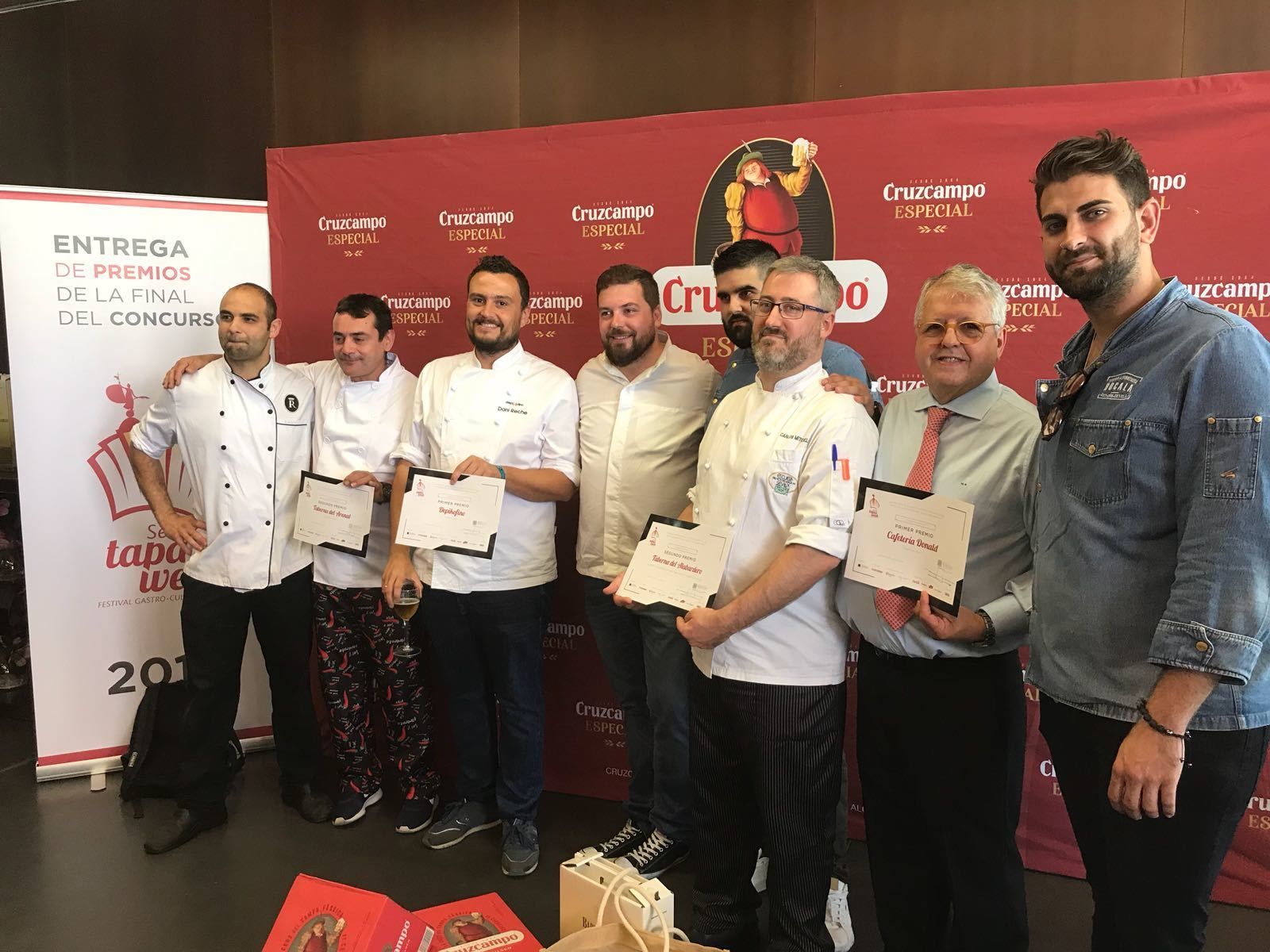 Premiados en el Concurso Sevilla Tapas Week.