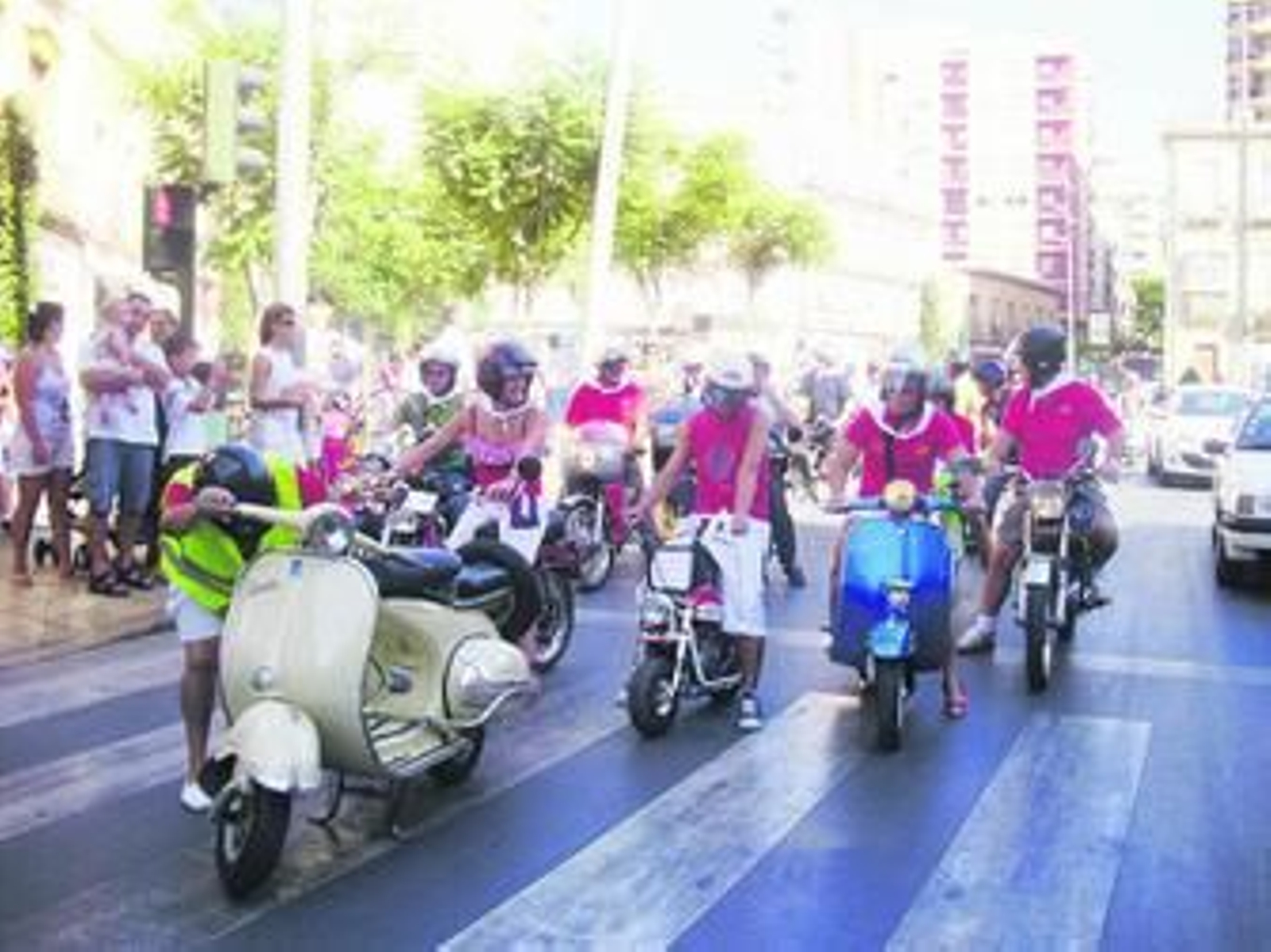 Algunos tuvieron problemas para comenzar la marcha.