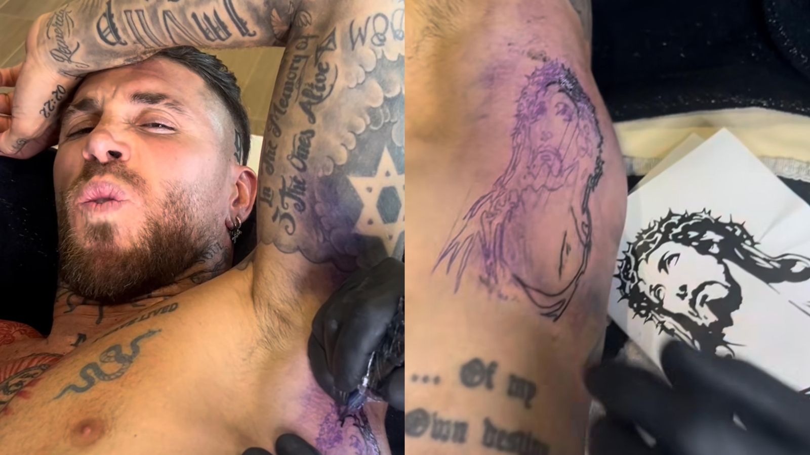 El nuevo tatuaje de Sergio Ramos: "Flow y tinta"