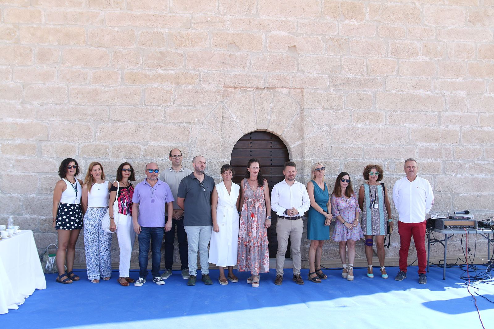 Acto de la recepción de las obras de la Torre del Homenaje de la Alcazaba.