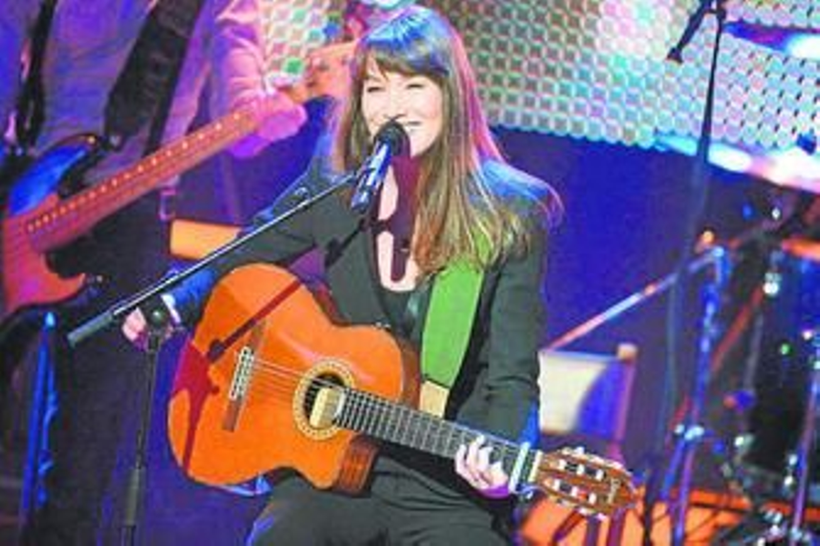 La exprimera dama durante su actuación en los premios musicales Echo del pasado jueves.