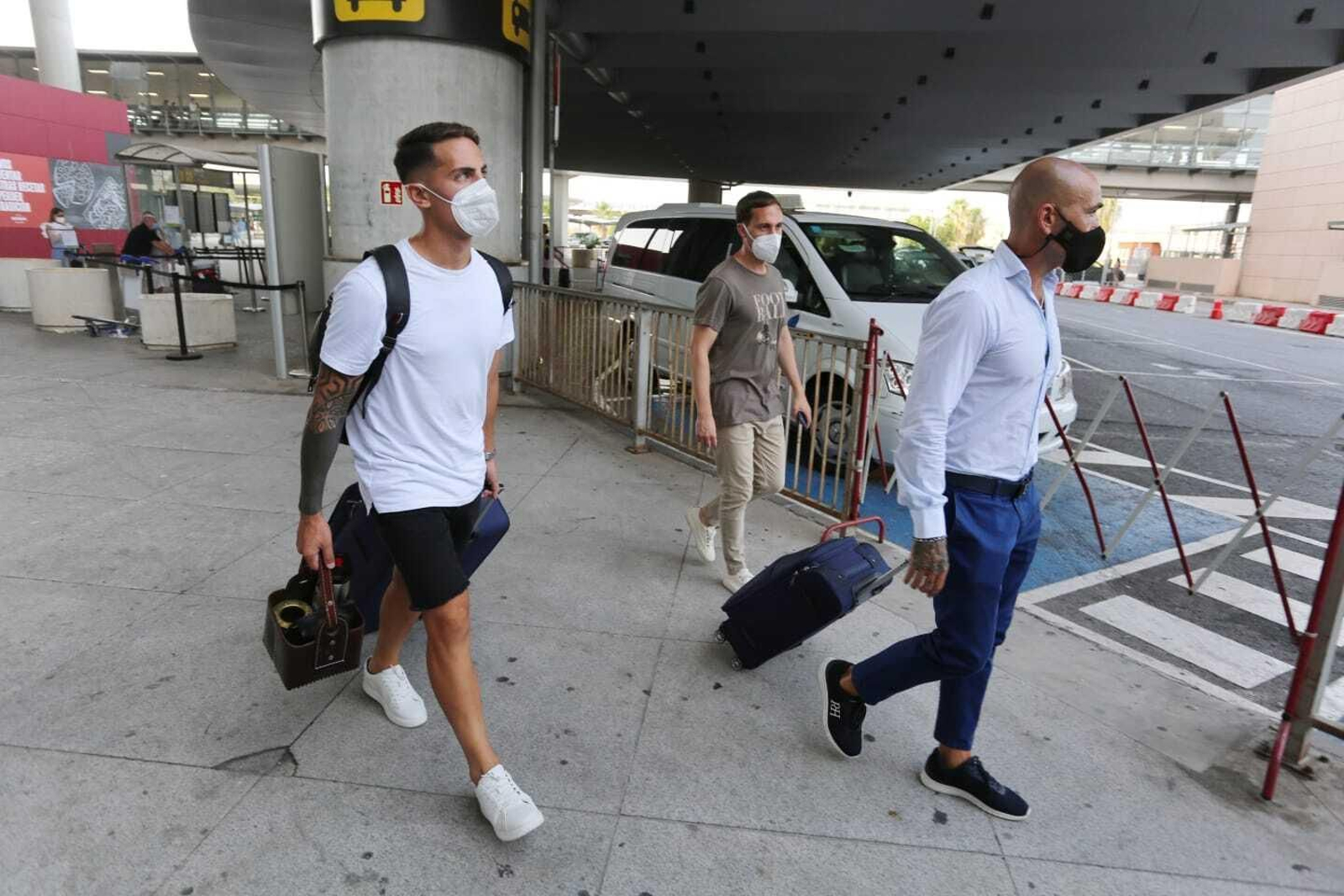 La llegada de Braian Cufré a Málaga, en fotos