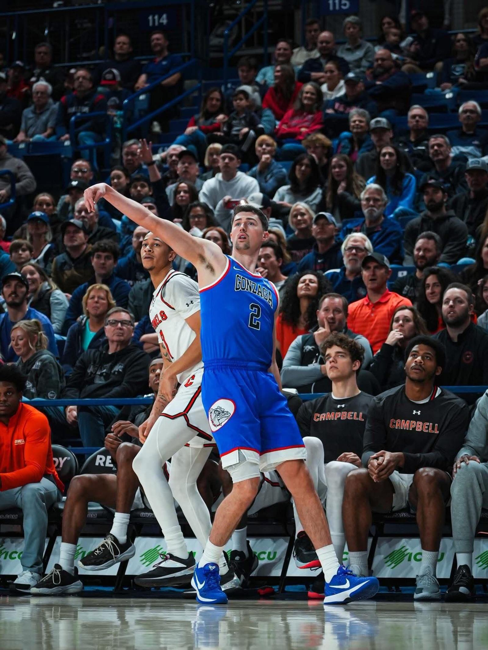 NCAA: Mario Saint Supéry suma minutos y confianza en Gonzaga