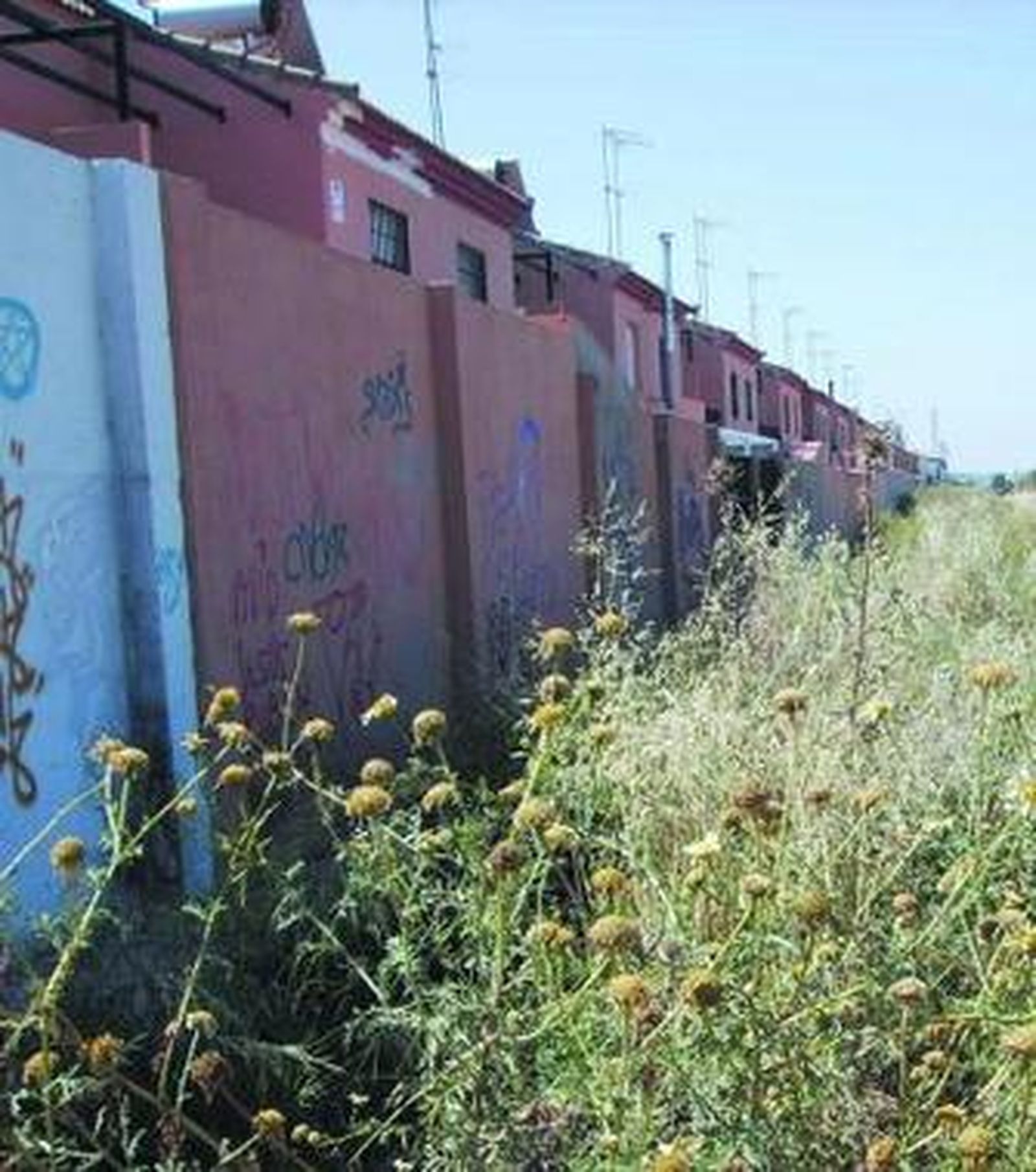 Caño de la barriada Rosalía de Castro (San Juan) afectada por roedores
