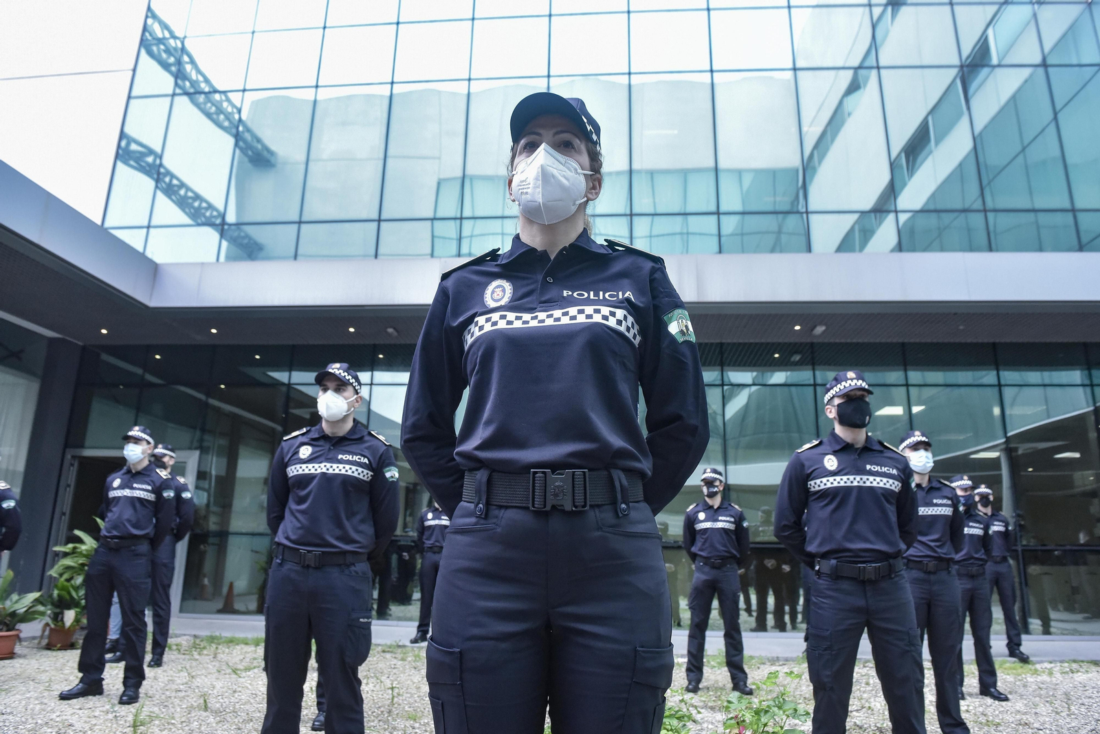 Agentes formados en la jefatura de la Ranilla, en una imagen de archivo.