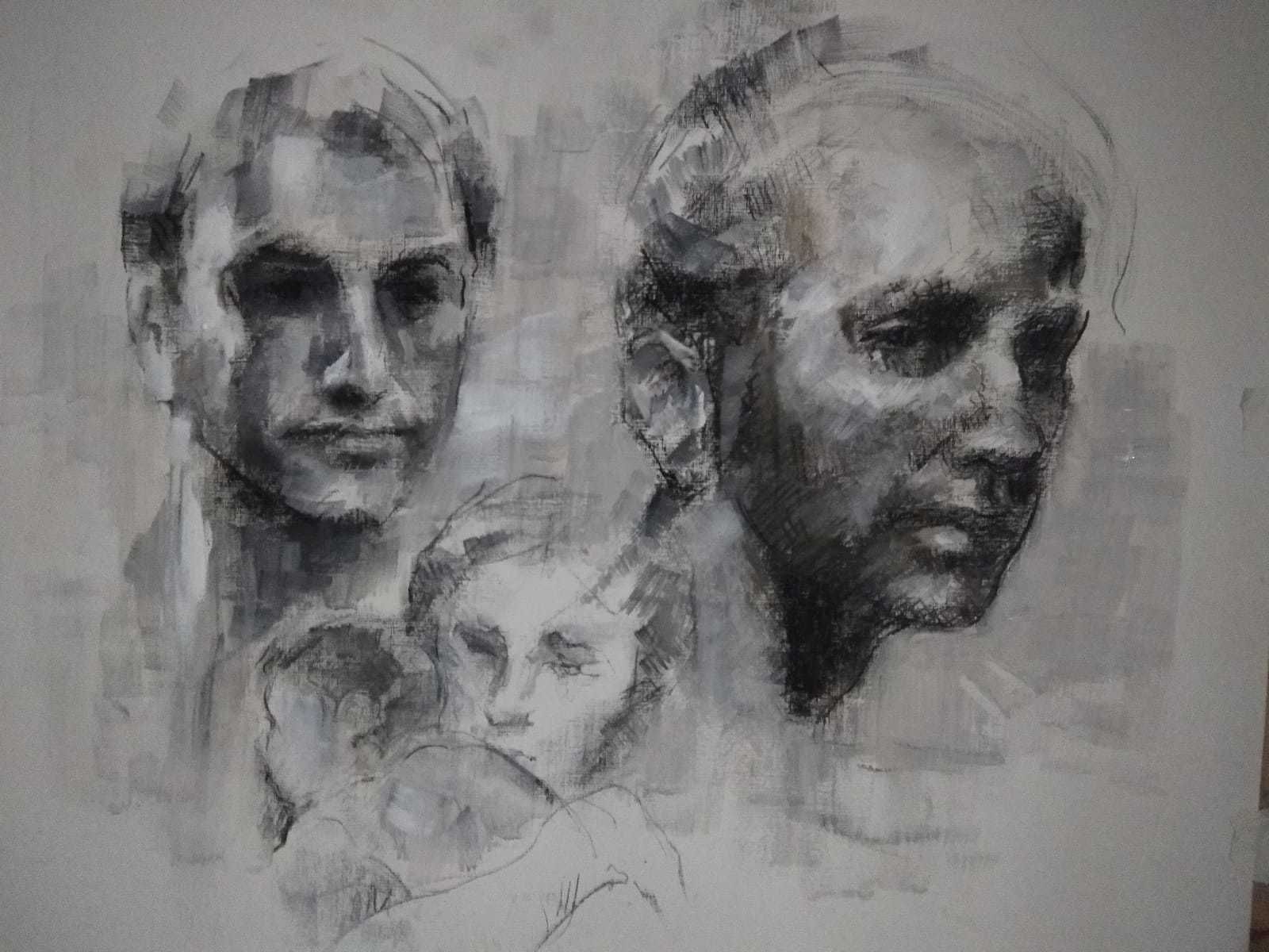 Obra de Miguel Díaz expuesta en Rociana