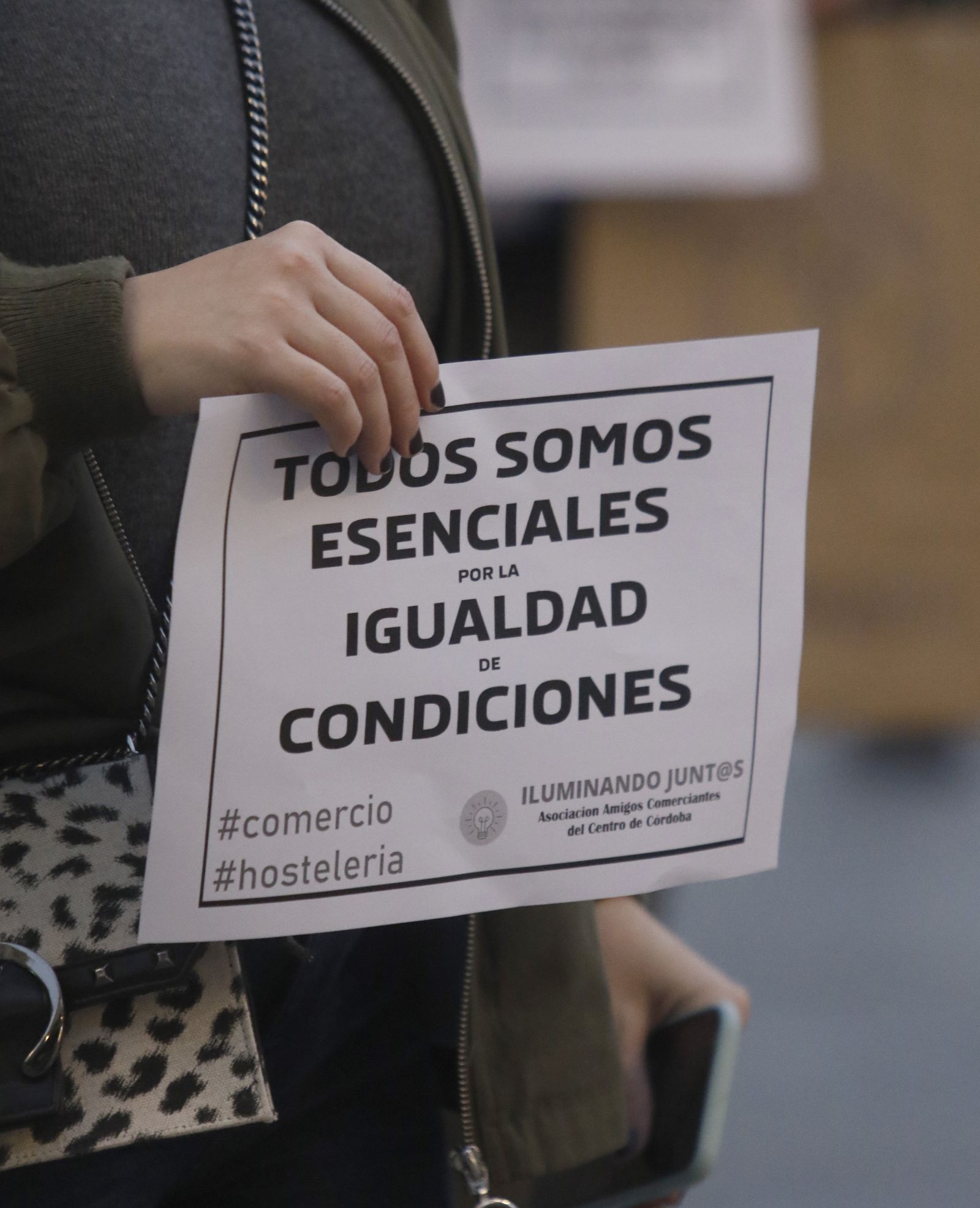 La manifestación de los comerciantes del Centro de Córdoba en fotografías