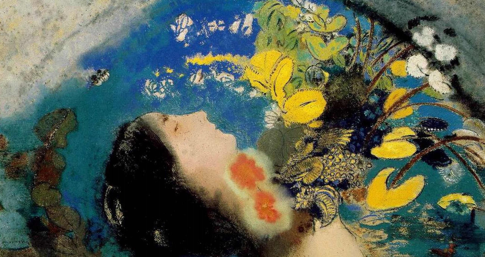 'Ofelia' (1905) de Odilon Redon (1840-1916).