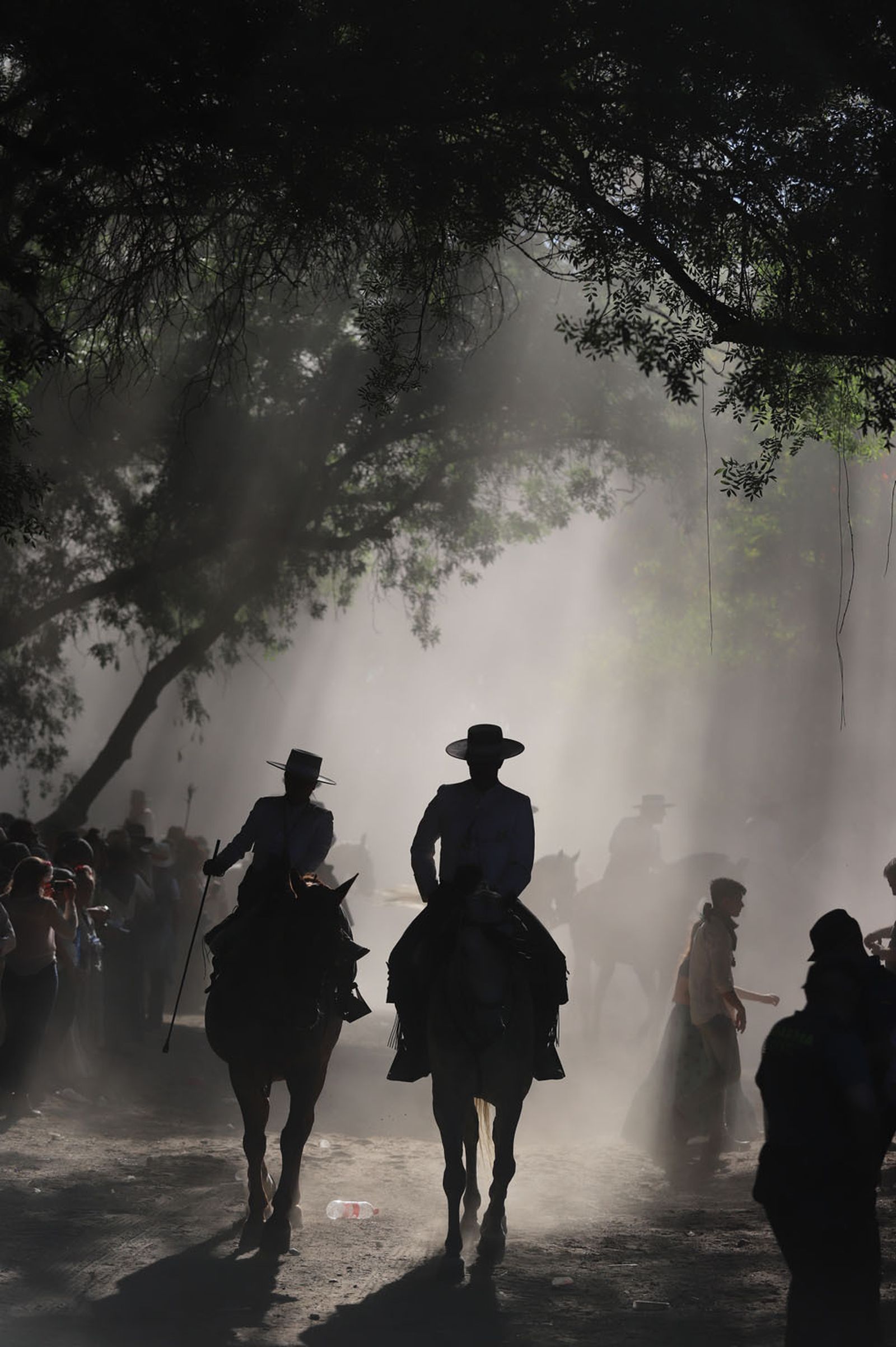 Imágenes de la Hermandad del Rocío de Huelva en la charca