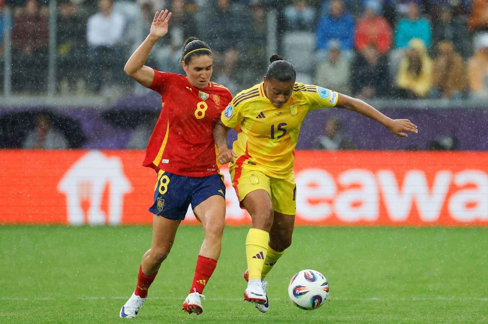 Las fotos de la goleada de España sobre Bélgica en la Eurocopa femenina