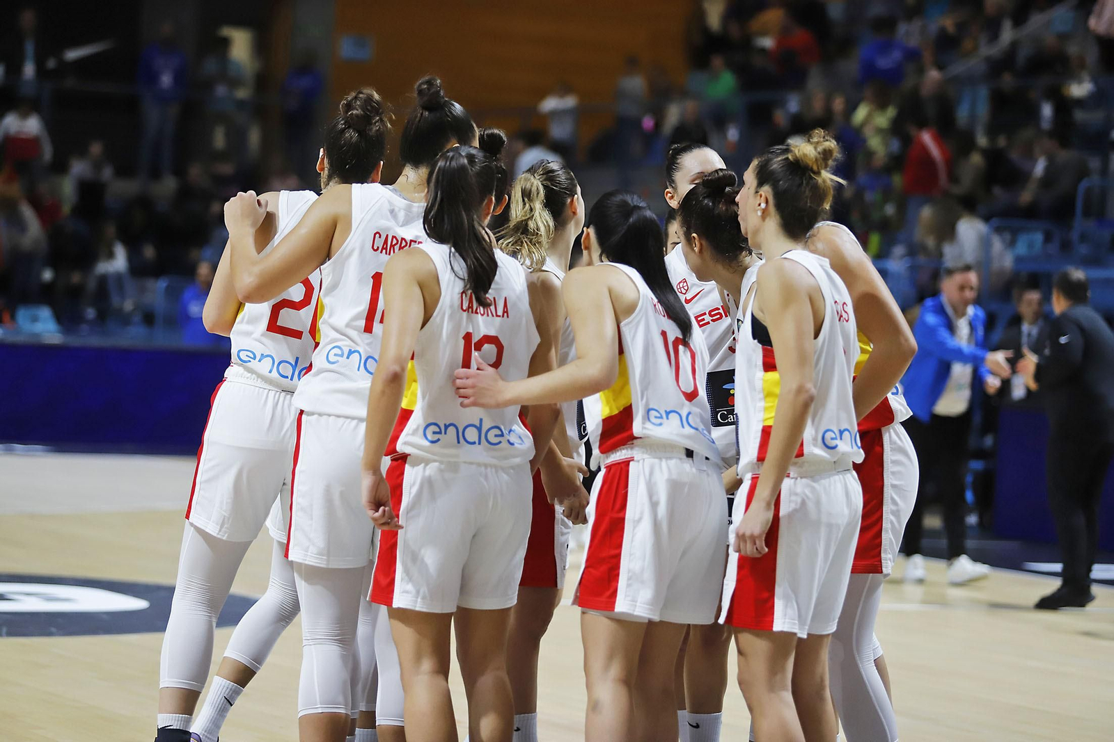 Imágenes del partido de la Selección Española femenina de baloncesto contra Islandia en Huelva