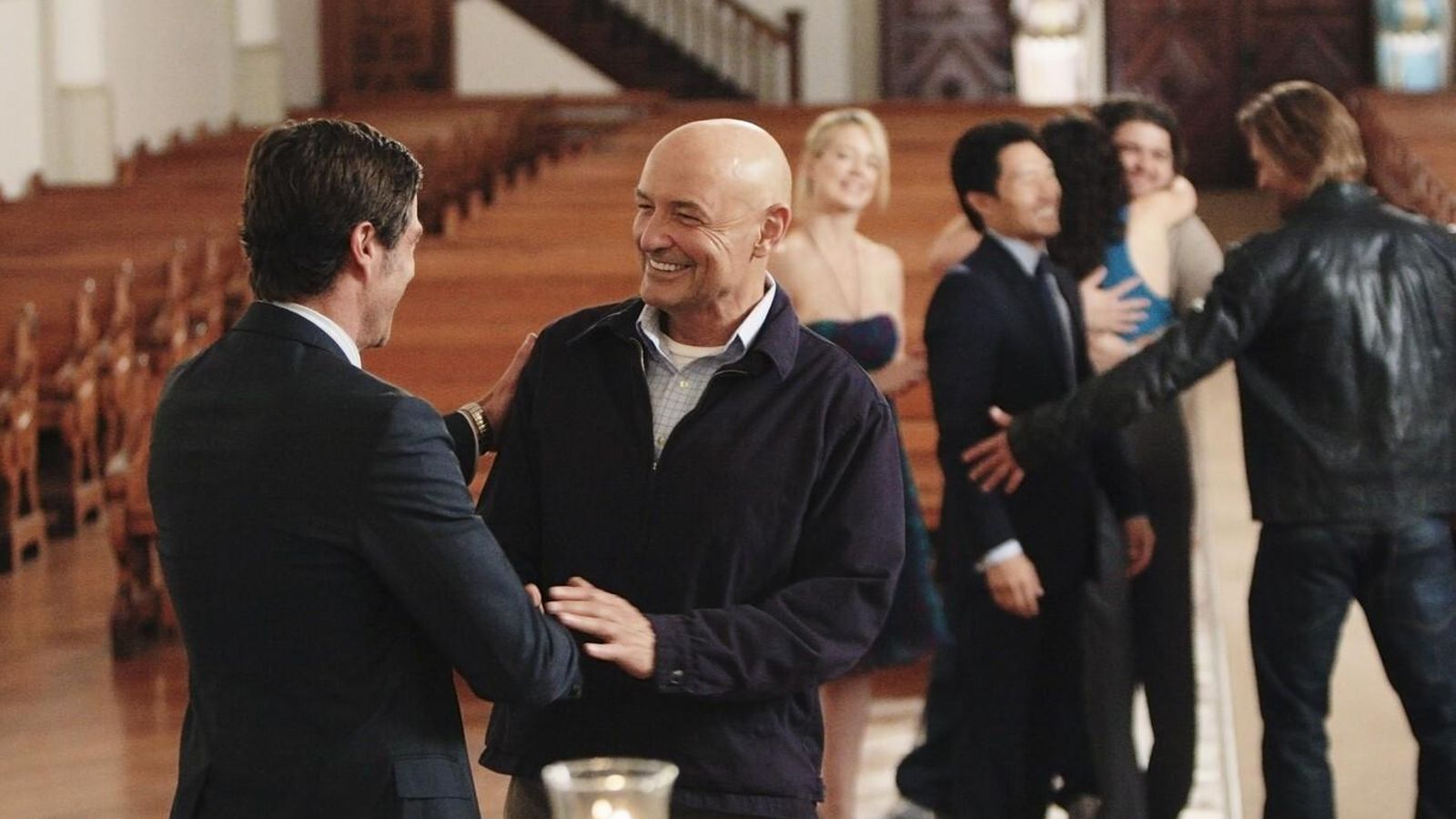 Secuencia del último episodio de 'Perdidos', con el protagonista en el supuesto purgatorio.