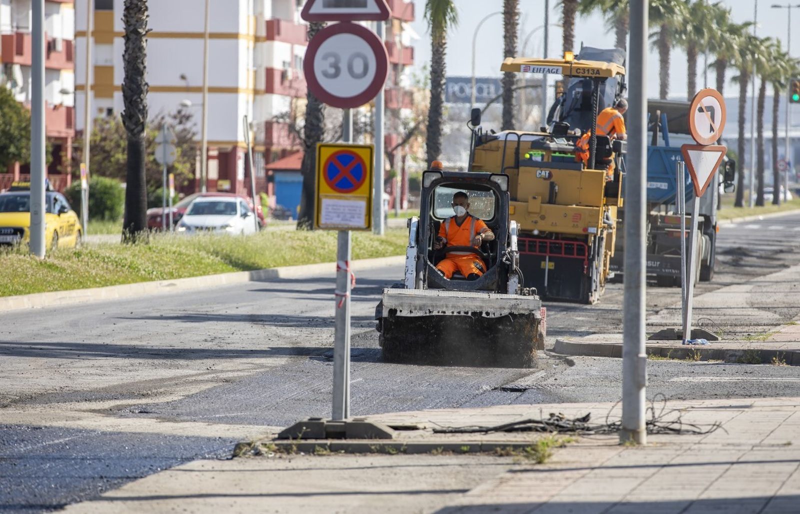 Una de las actuaciones dentro del Plan de Asfaltado del Ayuntamiento.