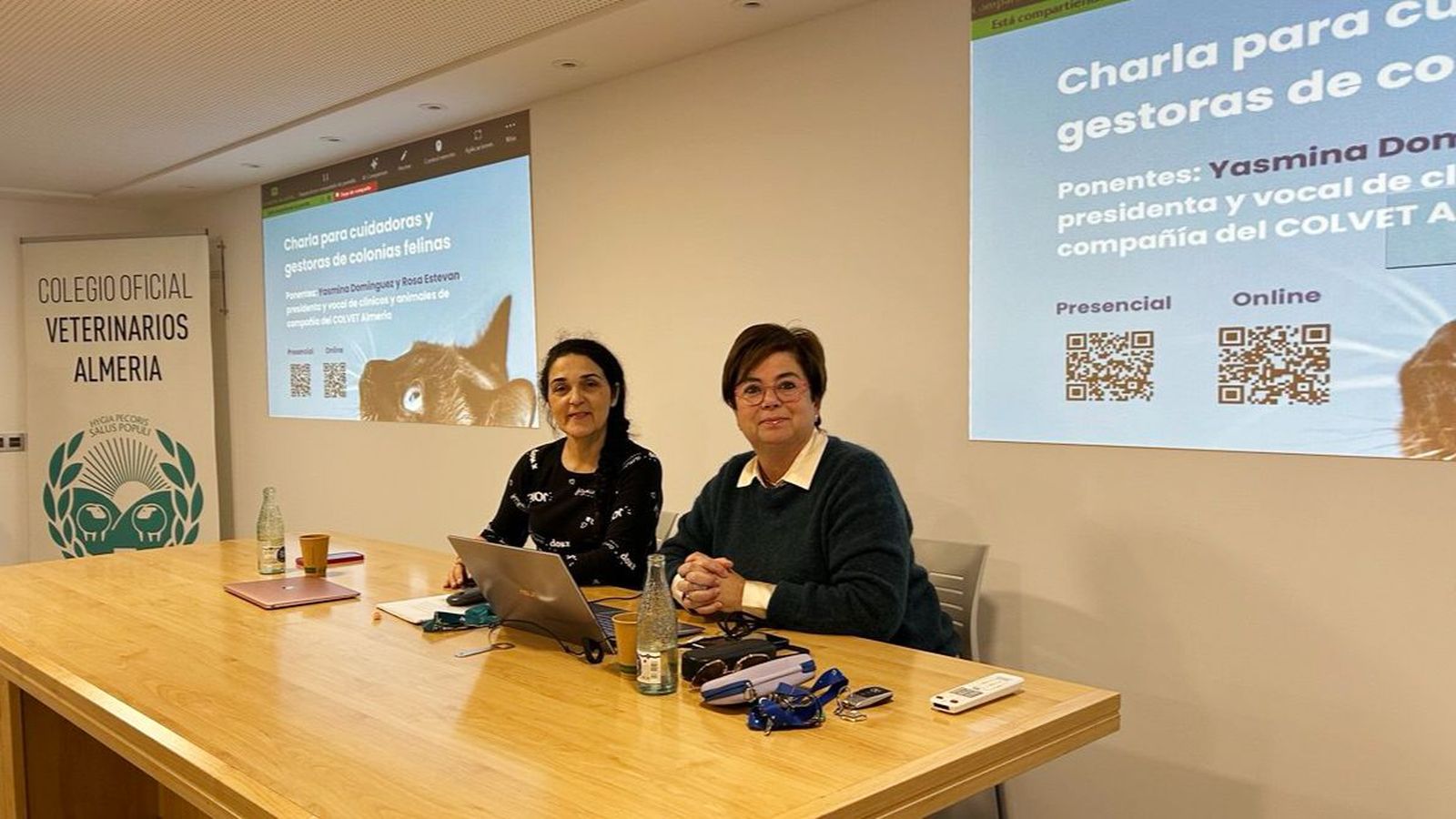 Rosa Estevan y Yasmina Domínguez