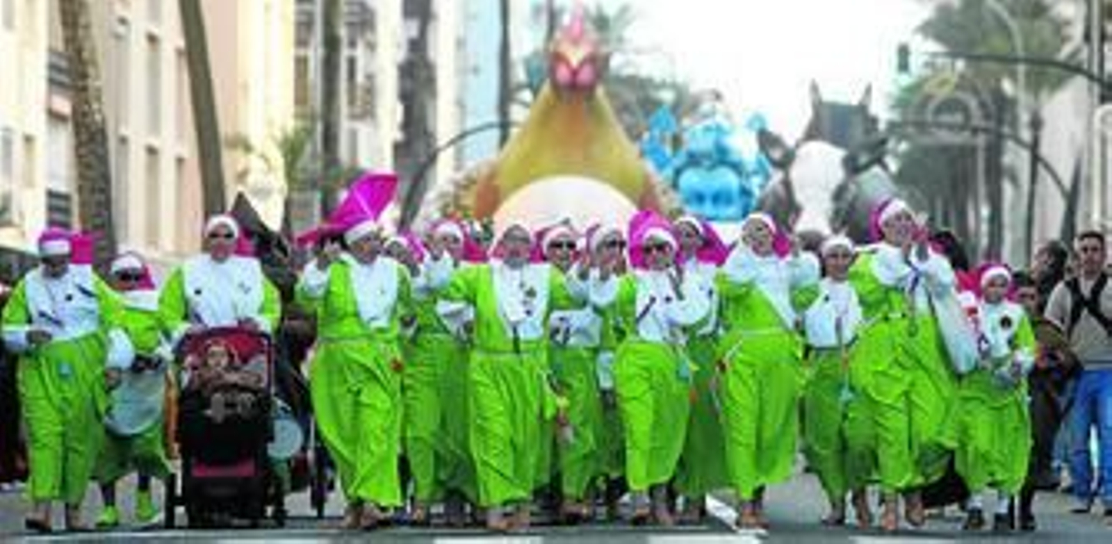 Desfile de altura para la cabalgata