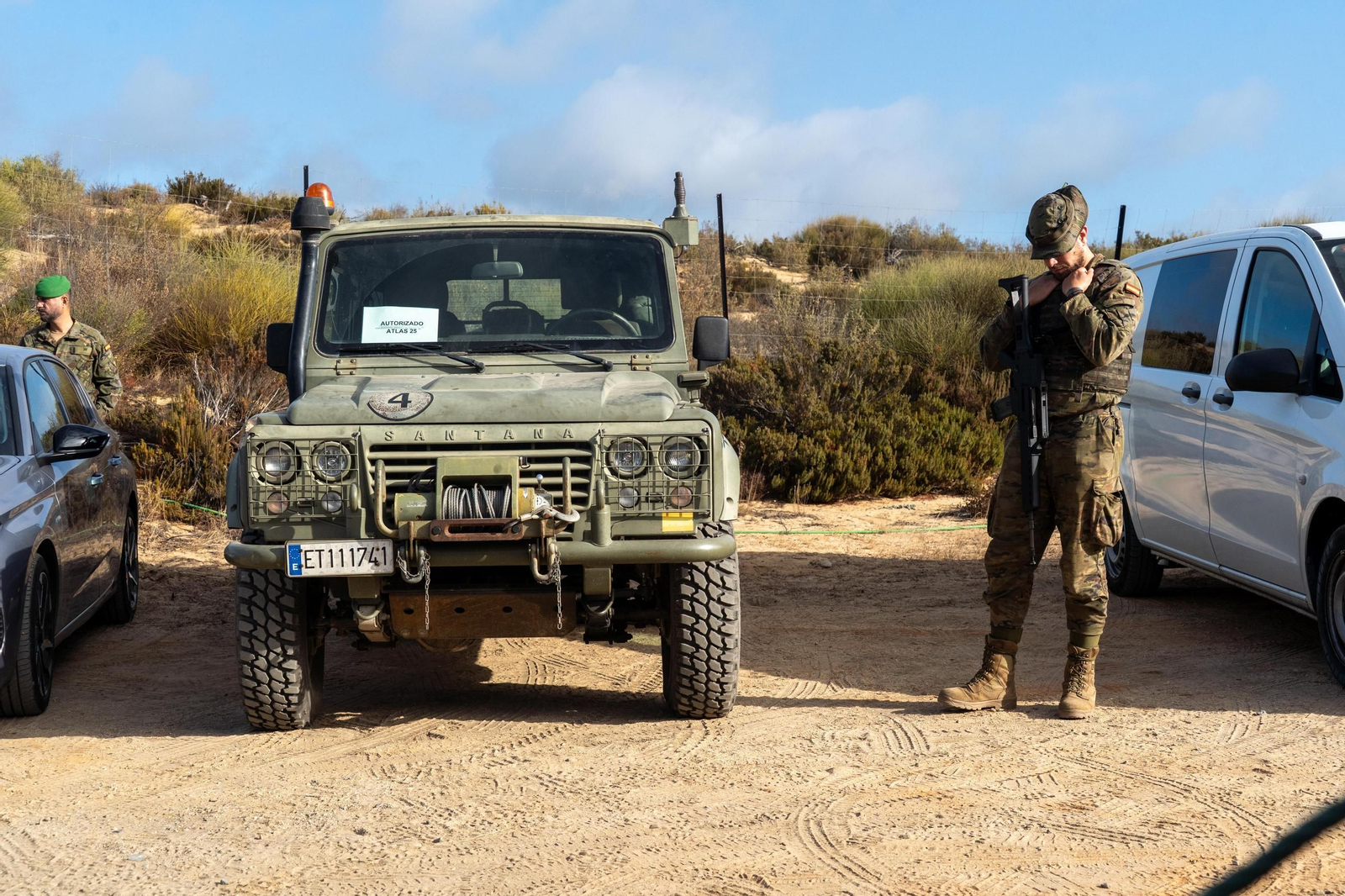 Las espectaculares imágenes del `Atlas 25´, ensayo militar contra drones en Huelva